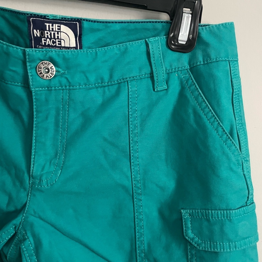 The North Face Teal Cargo Shorts - Picture 6 of 7